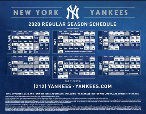 Brooklyn Digest Yankees 2020 Schedule Released