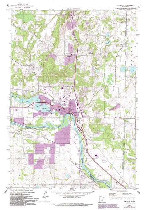 Elk River Topographic Map Mn Usgs Topo Quad 45093c5