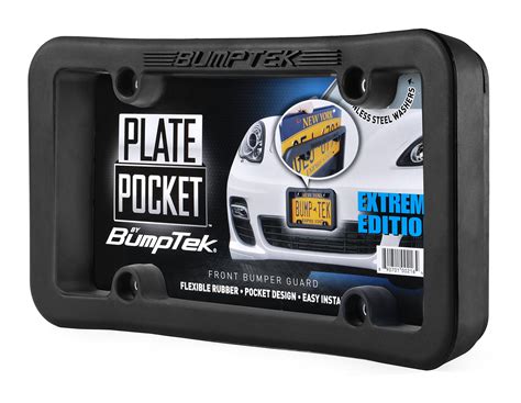 Bumptek Plate Pocket Extreme Edition The Thickest Toughest All Rubber Front Bumper Guard