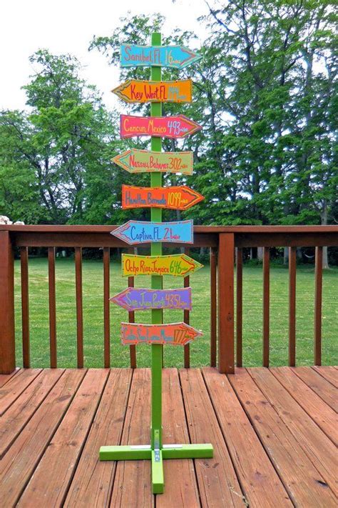 Custom Directional Sign Post With Stand Add On Backyard Signs