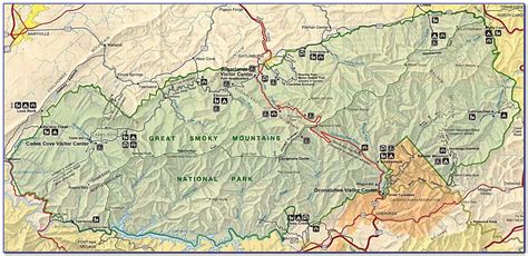 Map Of The Great Smoky Mountains National Park Prosecution2012