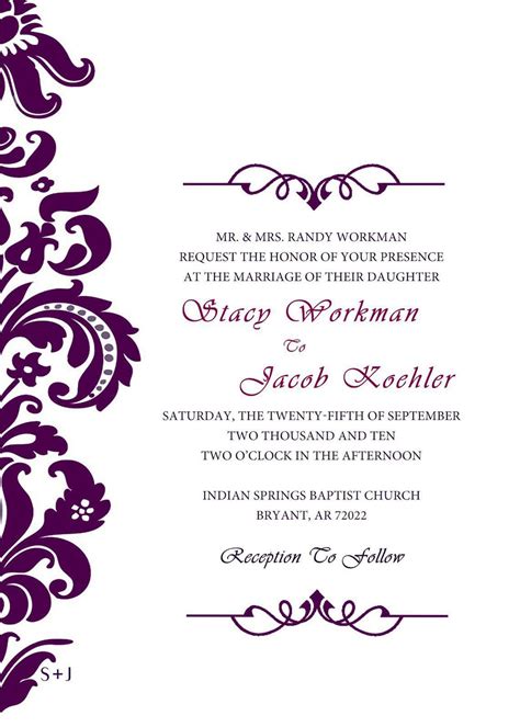 Wedding Invitation Design Cdr