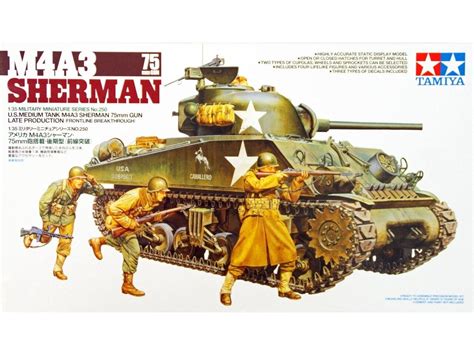 Tamiya U S Medium Tank M4A3 Sherman 75mm Gun 1 35 35250 žema