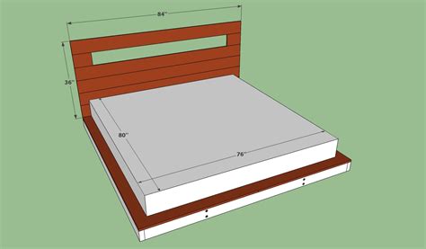 Diy King Size Bed Frame Plans Platform Pdf Woodworking
