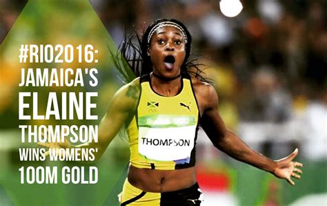Rio2016 Jamaicas Elaine Thompson Wins Womens 100m Final Mojidelanocom