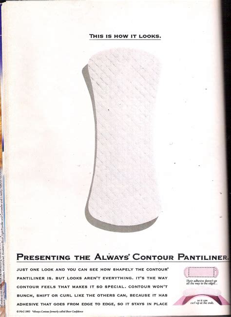 Womans Day Ads From The 90s Always Liners Ad From The 1990s
