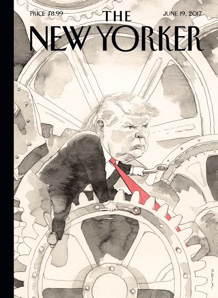 Next Weeks Striking New Yorker Cover Shows Trump Traveling With The
