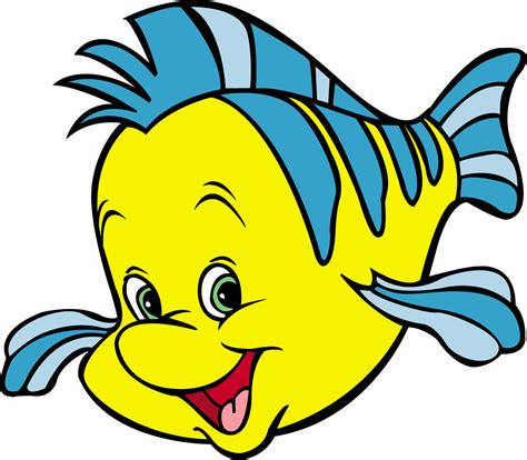 Flounder Clipart Flounder From The Little Mermaid 1153x1009 Png