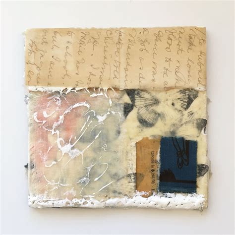 🌿encaustic Collage 6x6👏🏻janet Reid Encaustic Collage Encaustic