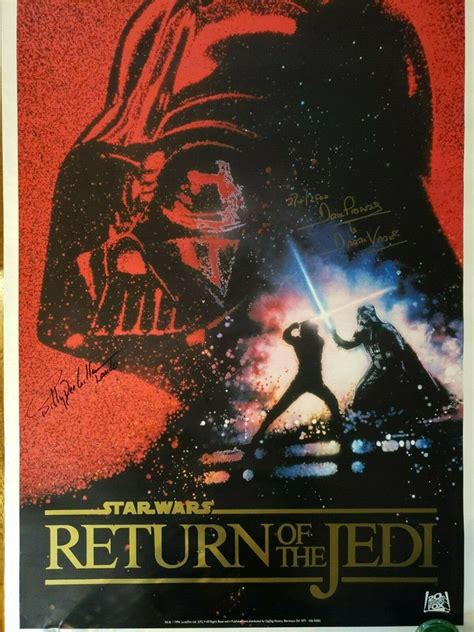 Star Wars Signed Autograph Photo Poster Return Revenge