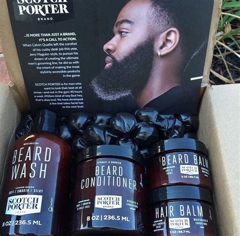 Black Mens Beard Grooming Kit Beardgroomingkit