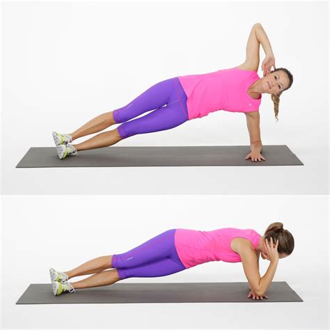Side Elbow Plank Twist Ab Challenge Popsugar Fitness Photo