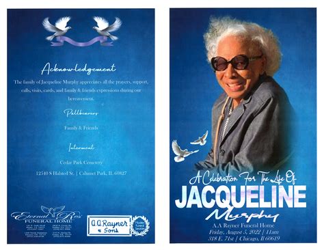 Jacqueline Murphy Obituary | AA Rayner and Sons Funeral Homes
