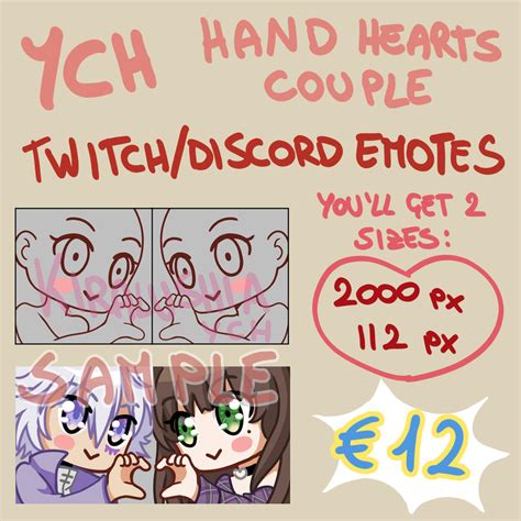 Ych Hand Heart Couple Emotes By Lushia On Deviantart