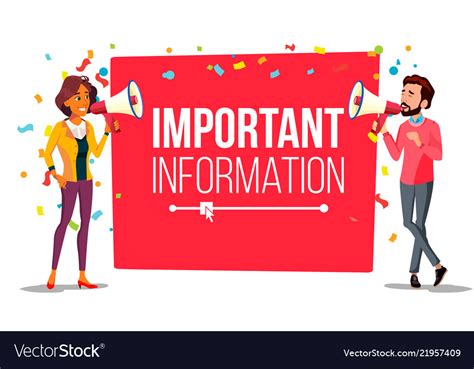 Important Information Attention Banner Royalty Free Vector