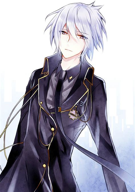 Pin By Scene Quinn On Anime Boy White Hair Anime Guy Boy With White