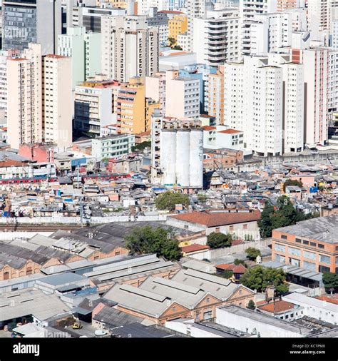 Luftaufnahme Der Stadt São Paulo Brasilien Stadtzentrum