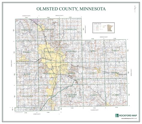 Minnesota Olmsted County Plat Map And Gis Rockford Map Publishers
