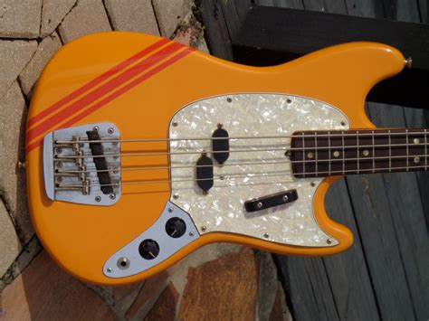 Fender Mustang Bass 1972 Orange Finish Bass For Sale Guitarbroker