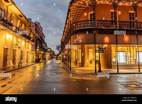 Early Morning On Royal And St Louis Streets In The French Quarter In