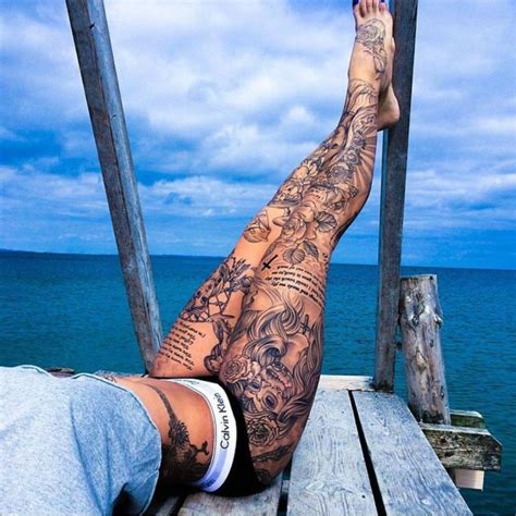 30 Insanely Hot Leg Sleeve Tattoos Leg Sleeve Tattoo Leg Tattoos