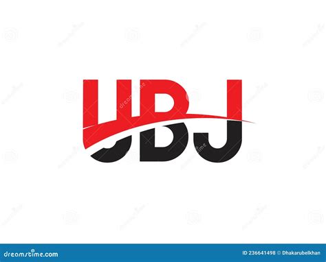 Ubj Letter Initial Logo Design Vector Illustration Stock Vector