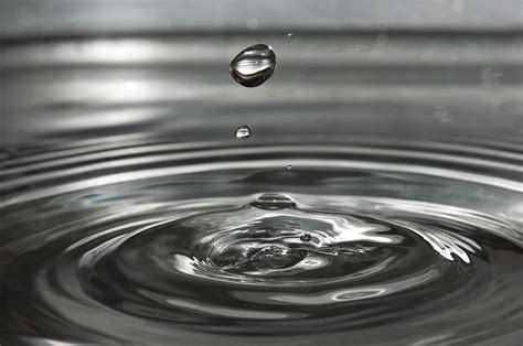 Water Droplet Creating Ripple Drip Drop Of Water Wave Wet Water