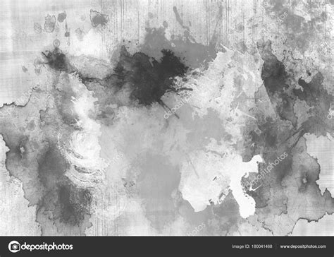 Abstract Black And White Watercolor Light Painted Background Or Texture
