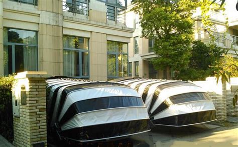 Solar Powered Retractable Automatic Car Parking Tent Garage Portable