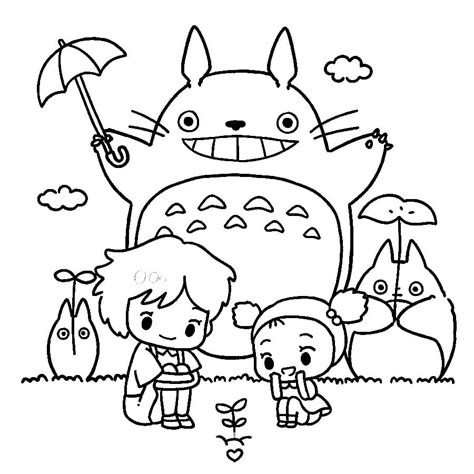 Dibujos De Totoro 10 Para Colorear Para Colorear Pintar E Imprimir