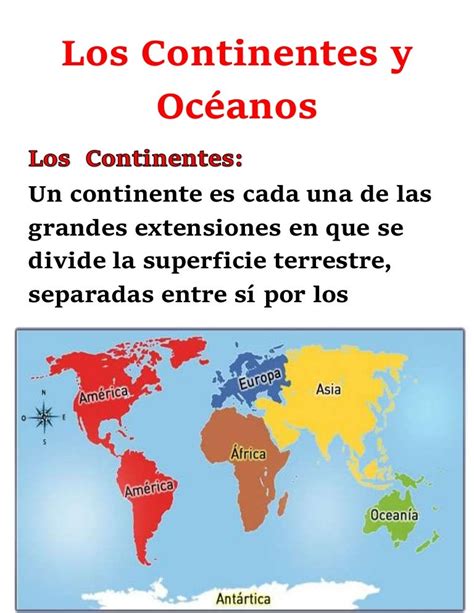 Los Continentes Y Océanos