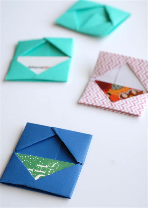 Paper Folded T Card Holders • A Subtle Revelry