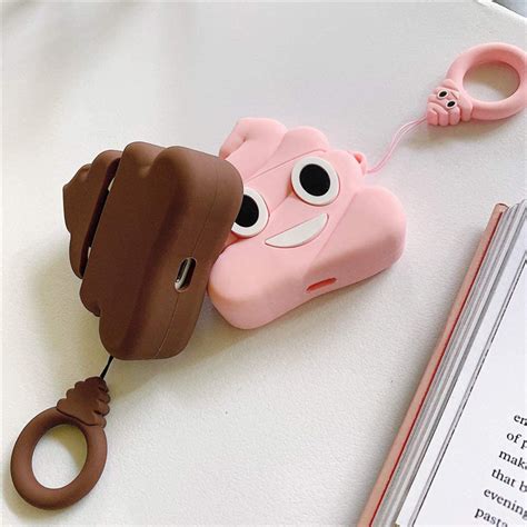 Funny 3d Poop Emoji Soft Airpod Case For Gen 12 And Airpod Etsy