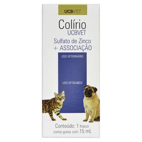 Colírio ucb Sulfato de Zinco Associação 15ml em Promoção na Americanas