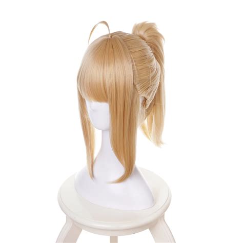 Wholesale Qiancoshair Ltria Pendragon Saber Cos Wig Fate Stay Night Fate Grand Order Saber With