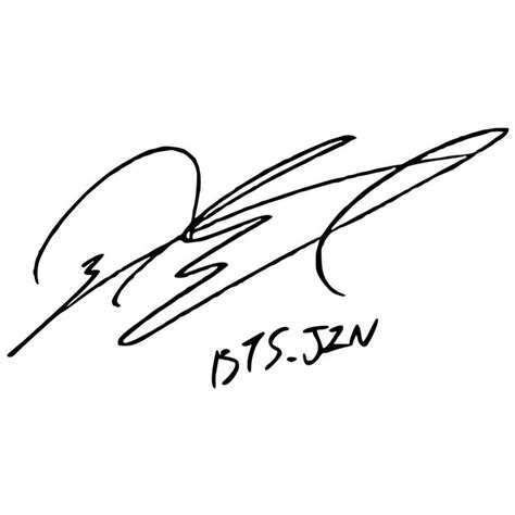 Jin Signature Jin Bts Jin Tatuajes De Firma
