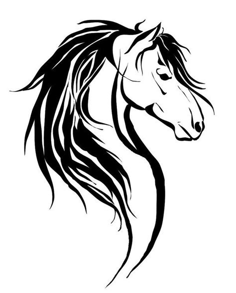 Horse Tatuaggio Cavallo Testa Di Cavallo Pirografia