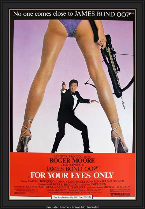 For Your Eyes Only 1981 One Sheet Movie Poster Original Film Art