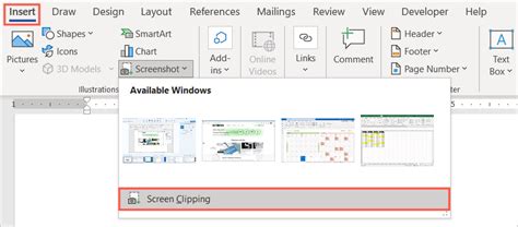 How To Use The Microsoft Word Screenshot Tool Laptrinhx