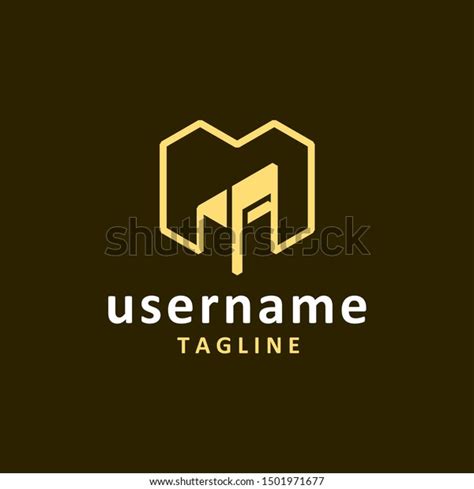 Furniture Logo Design Inspiration Letter M Stock Vector Royalty Free