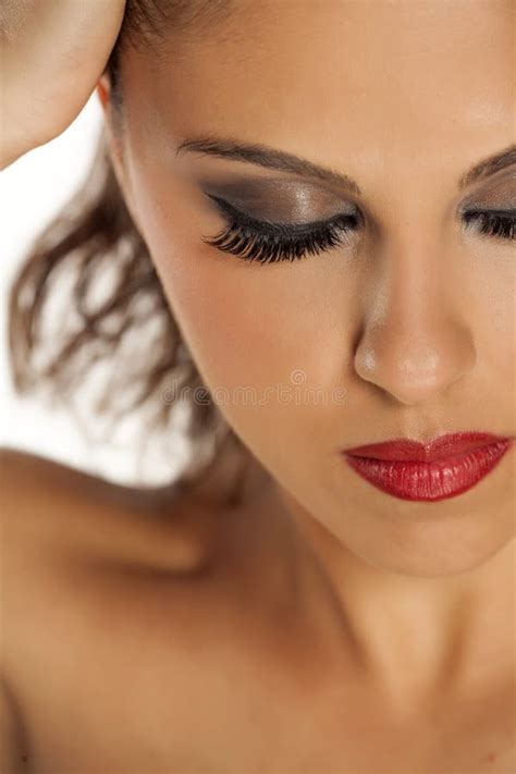 Sensual Woman With Closed Eyes Stock Image Image Of Sensuality Beauty 104522921