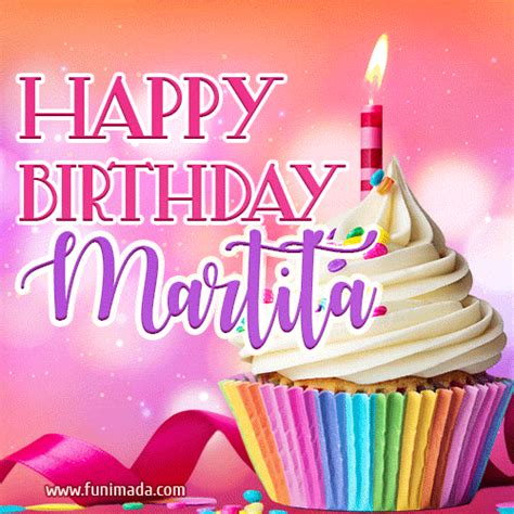 Happy Birthday Martita Lovely Animated 