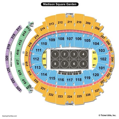 Rangers Madison Square Garden Seating Chart
