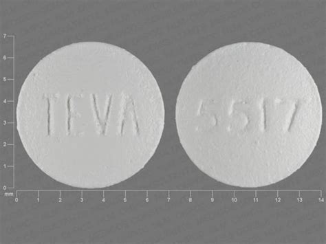Teva 5517 Pill White Round 7mm Pill Identifier