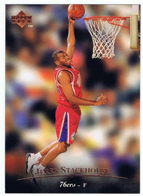 Jerry stackhouse rookie card value. Stackhouse, Jerry 1995-96 Upperdeck Rookie | RK Sports Promotions