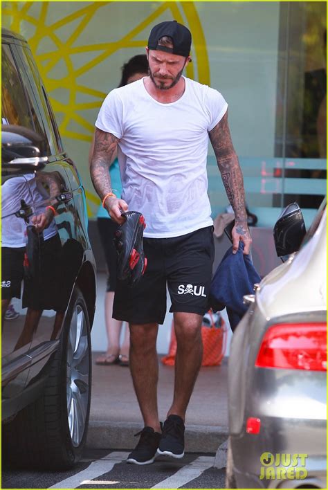 David Beckhams Shirt Turns See Through From Sweat Photo 3347330