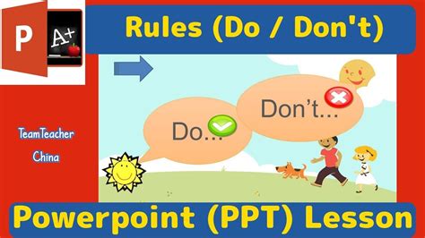 Rules Do Dont Tefl Powerpoint Lesson Plan Classroom Ppt Games