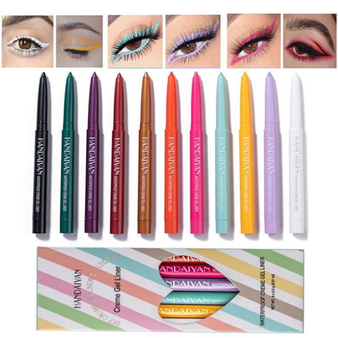 6 Colorful Eyeliner Pen Set Eye Shadow Pencil Pearl Eyeliner Kit