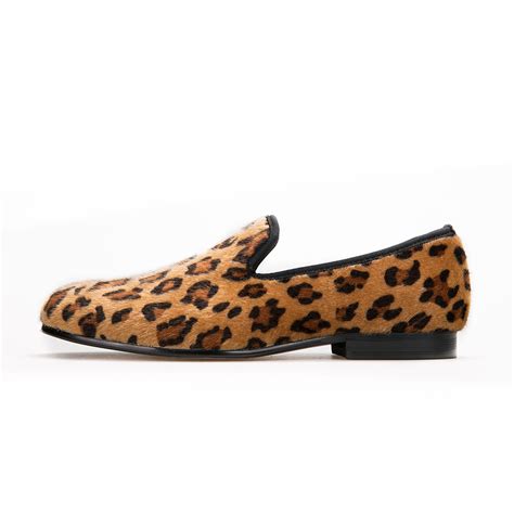 Brown Leopard Print Loafers Merlutti