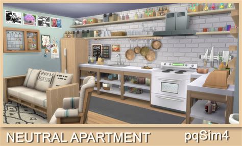 Neutral Apartment No Cc At Pqsims4 Sims 4 Updates